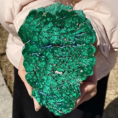 1.17LB  Natural Green Malachite Crystal Block Polished Quartz Pattern Specimen • $20.50