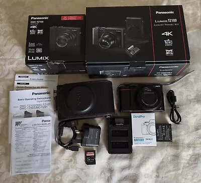 Panasonic LUMIX TZ100 Compact Camera - Black+travel Kit ? 3 Batteries • £265