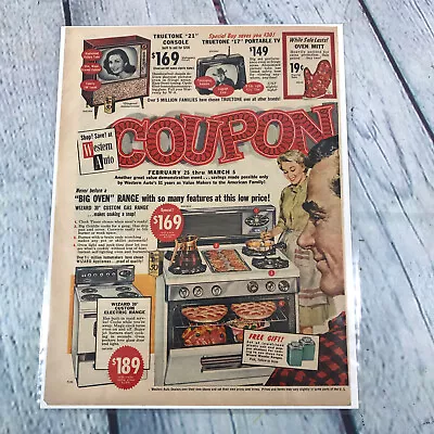 Vintage 1960 Western Auto Coupon Genuine Magazine Advertisement Print Ad • $10.49