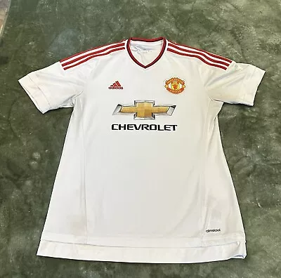 Manchester United 2015/2016 Away Adidas Shirt Mens Size Large Used Free Postage • £19.95