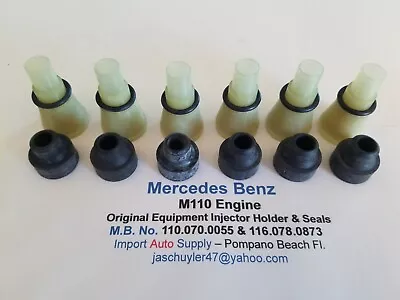 Mercedes Benz M110 Eng. Fuel Injector Holder & Seals 280E - 280CE - 280C - 280SE • $33.95