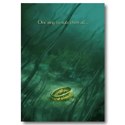 The One Ring Lord Of The Rings Poster Artwork Printed On Sheet Metal Sign • £4.99