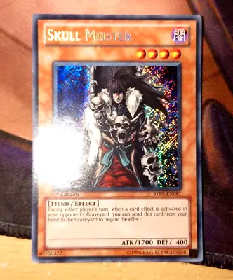 Skull Meister STBL-EN081 Secret Rare 1st Edition Yugioh Card Holo • £25