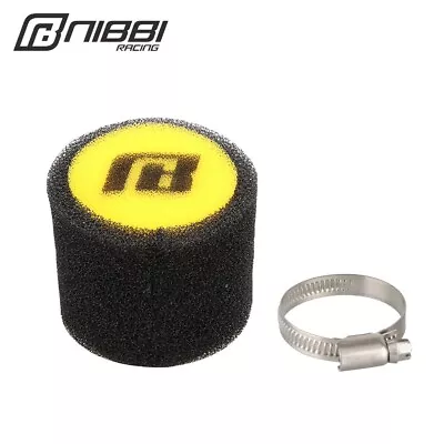 NIBBI Racing Foam Air Filter 45mm Universal Motorcycle Carburetor Intake Cleaner • $14.39