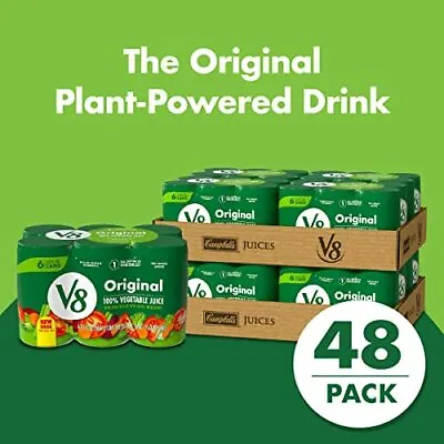 V8 Original 100% Vegetable Juice Vegetable Blend Tomato Juice (8 Packs Of 6) • $45.82