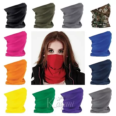 Beechfield MORF Microfibre Face Cover Mask Breathable Headband Snood Neck Warmer • £3.79