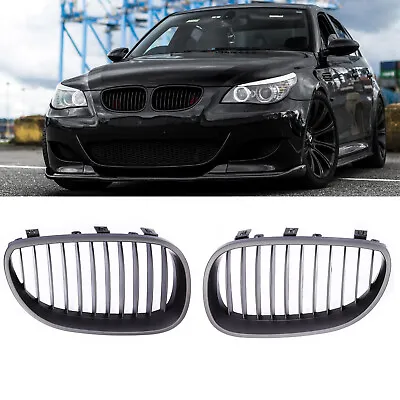 $26 • Buy Matte Black Front Hood Kidney Grille Grill For BMW E60 E61 5 Series M5 03-10