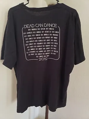 Vintage Dead Can Dance Goth T-Shirt XL 2012 The Cure Joy Division Bauhaus VTG • $125
