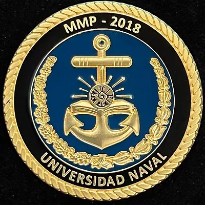 MMP 2018 Universidad Naval Secretaria De Marina Mexico Navy Challenge Coin • $17