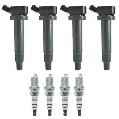 4x Ignition Coils + 4x Spark Plugs For 00-08 Toyota Corolla / 03-08 Matrix Vibe • $26.16