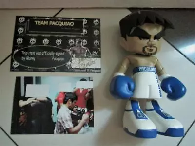 Manny Pacquiao 7  Figure Blue Original Signature Silver Ink Mindstyle Phase Out • $349.99