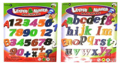 £4.79 • Buy Magnetic Alphabet Number Sets - Letter Fridge Magnets - Plastic Magnet Sets