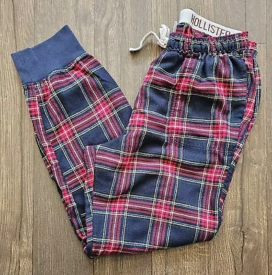 HOLLISTER Flannel Jogger Pajama Bottoms  Size S • £10.59