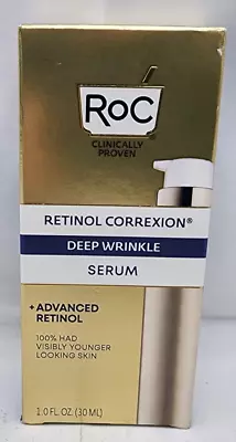 Roc Retinol Correxion Deep Wrinkle Serum +Advance Retinol 1.0 Fl Oz Damaged Box • $12.99