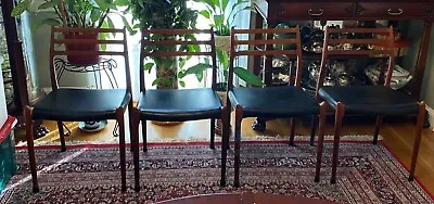 4 Niels Moller Model 78 Rosewood Dining Chairs • $4500