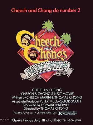 Cheech And Chong's Next Movie Vintage Movie Poster  Film A4 A3 Art Print Cinema • £21.16