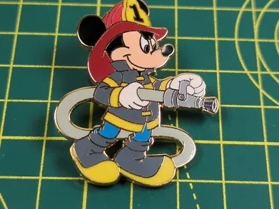 Disneys Mickey Mouse #1 Fireman Firefighter With Hose Collectible Trading Pin • $10.16