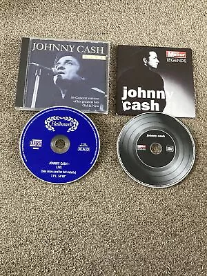 JOHNNY CASH Live CD + FREE CD JUNE CARTER Jackson Ring Of Fire A Boy Named Sue • £0.99