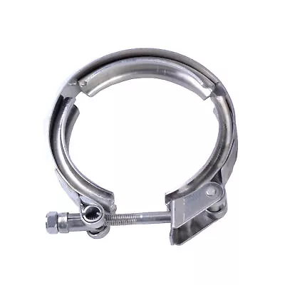 $15.99 • Buy 3.5'' Quick Release V Band Clamp Stainless Steel + Male Female Flanges