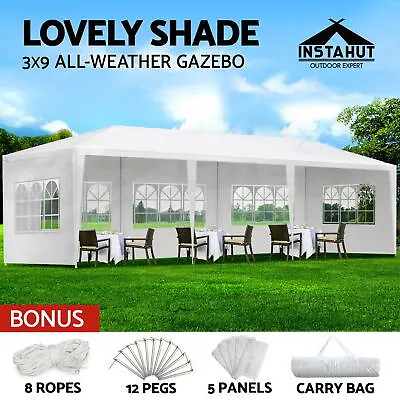 $134.95 • Buy Instahut Gazebo 3x9 Outdoor Marquee Party Wedding Outdoor Tent Canopy Camping