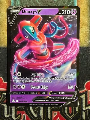 $2.89 • Buy Pokemon Deoxys V SWSH266 Black Star Promo Holo NM