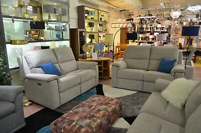 G Plan Harper Sofas 2 Seater + 2 Str Power Recliner Lumbar Support 2 Piece Suite • £2299