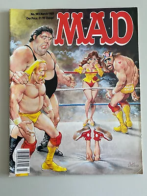 Mad Magazine #285 March 1989 WWF Cover Hulk Andre Macho Man Elizabeth • $22