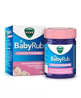 PACK OF 5  Vicks Baby Rub Comport For Babies -  25ml Free Shipping • $29.99