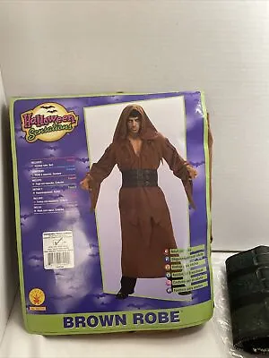 Brown Robe MidEvil Reenactment Robin Hood Merry Men By Rubie’s Adult Fits To 44 • $30