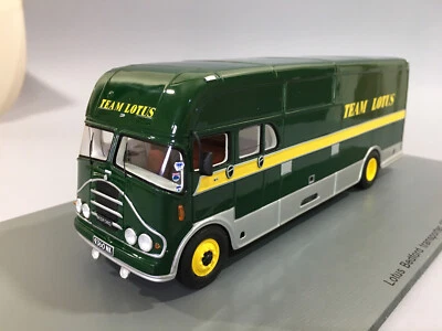 £230 • Buy Spark 1:43 Bedford Team Lotus Race Transporter Jim Clark, Twin Headlights - Rare