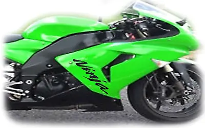 Large Ninja Fairing Motorcycle Decal Sticker (2) 3.5 X 10  • $11.50