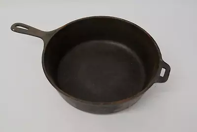 Vintage  Cast Iron Skillet Chicken Fryer #8~ 10 1/2  Pan~ 3  Deep~USA (15D)... • $49.95