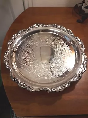 Gorham Heritage  Baronial  14 1/4  Silverplate Serving Platter YH321 • $42