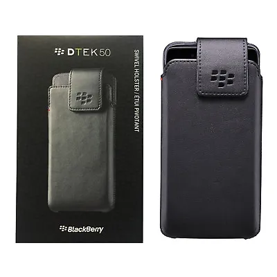 BlackBerry Nappa Leather Belt Clip Swivel Holster Case For BlackBerry DTEK50 • $8.99