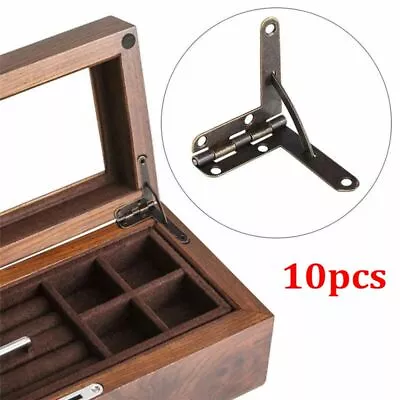 10pcs Jewelry Wine Case Watch Box Lid Support Wooden Box Accessories Hinge • $9.64
