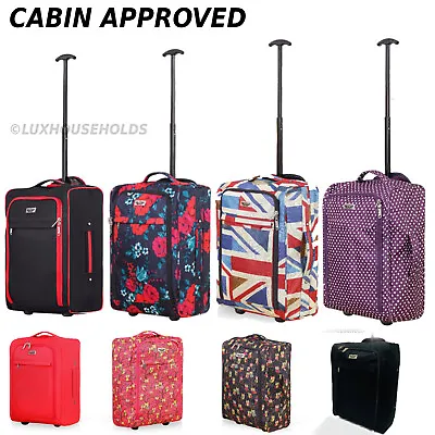 £21.49 • Buy Ryanair EasyJet 55cm Cabin Approved Trolley Suitcase Hand Luggage Bag Holdall