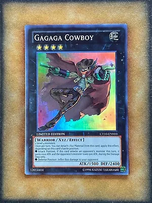 Yugioh Gagaga Cowboy CT10-EN010 Super Rare Limited Edition NM • $3.89