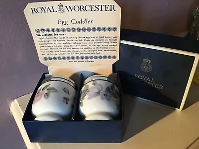 Royal Worcester Egg Coddlers Flameproof Porcelain Collectable Genuine • £12