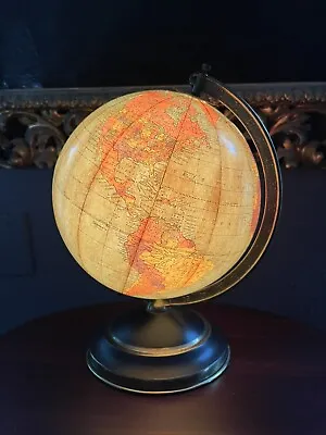 1940s Replogle 8 Inch Glass Illuminated Reference Globe • $375