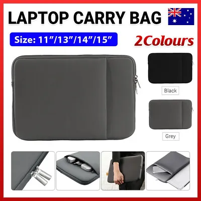 $10.58 • Buy New Laptop MacBook NoteBook Sleeve Bag Travel Carry Case Cover 13 14 15 16 Inch