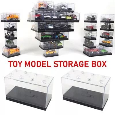 ABS Desktop Storage Toy Card Show Box Durable Display Cabinet  Small Car Model • $12.28