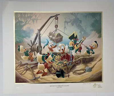 Carl Barks Return To Morgan’s Island Gold Plate Lithograph 95/100 • $1500