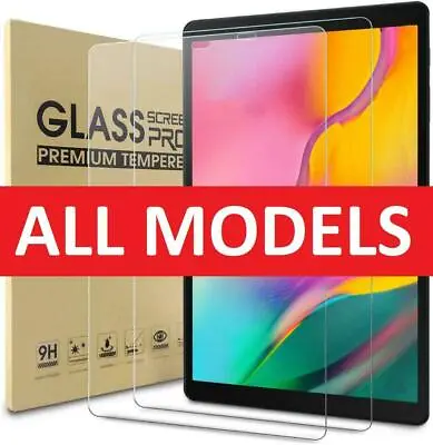 £5.50 • Buy 2 Pack Tempered Glass Screen Protector For Samsung Galaxy Tab A 10.1 A7 S7 S6