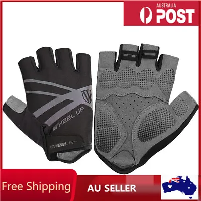 Cycling Gloves Fitness Custom Anti-slip Reflective MTB Road Bike Gel Half Finger • $24.99
