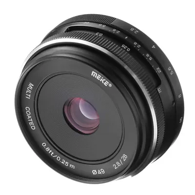 $117.69 • Buy NEW Meike 28mm F2.8 Large Aperture Manual Focus Lens For SonyA6500 A6300 E Mount