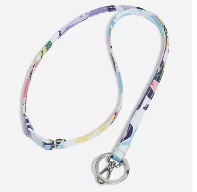 Vera Bradley MARIAN FLORAL Breakaway Lanyard Purple Blue Pink (New & SEALED) • $8.95