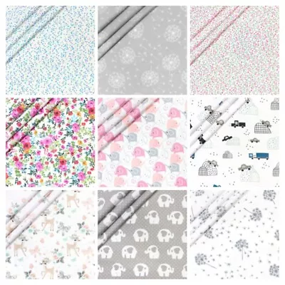 £3.50 • Buy * CLEARANCE *Extra Wide 158cm,  100% COTTON FABRIC , Metre Pieces   UK SELLER