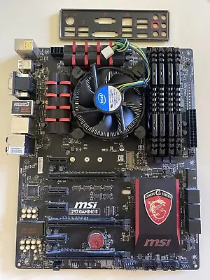 MSI Z97-Gaming5 Motherboard LGA1150 W/I/O & I7-4790 & Original Fan &16G 2133 RAM • $299