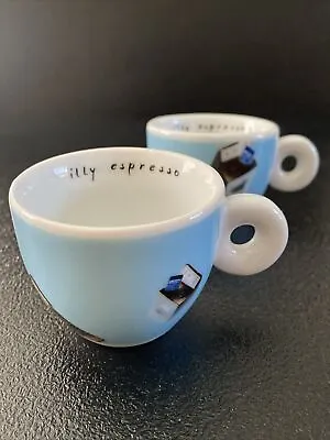 ILLY Art Collection Espresso Cafe Cup Norma Jeane International Flight X 2 • £29.99