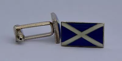 Scottish Saltire Flag Quality Enamel Cufflinks • £7.99